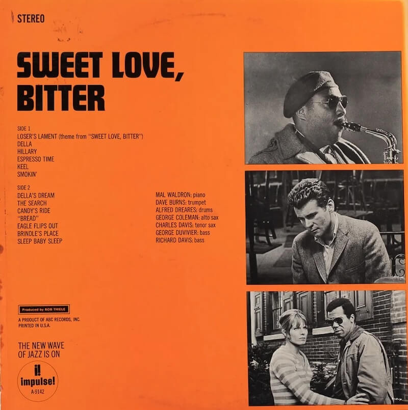 Sweet Love, Bitter Mal Waldron サントラ LP Sweet Love, Bitter (album) - Wikipedia