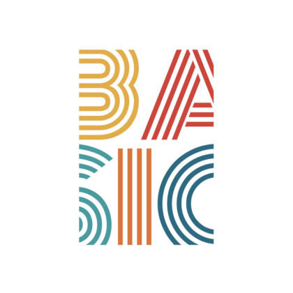 Colorful abstract logo with four stylized letter-like shapes (B, A, C, C) in a 2x2 grid: yellow B, red A, teal C, blue C, formed by curved and straight lines.